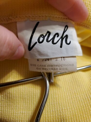 Women's Vintage Yellow Pleated Polyester Full Skirt Volup XL Boho Hippie - Fresh Stock Dated February 2026