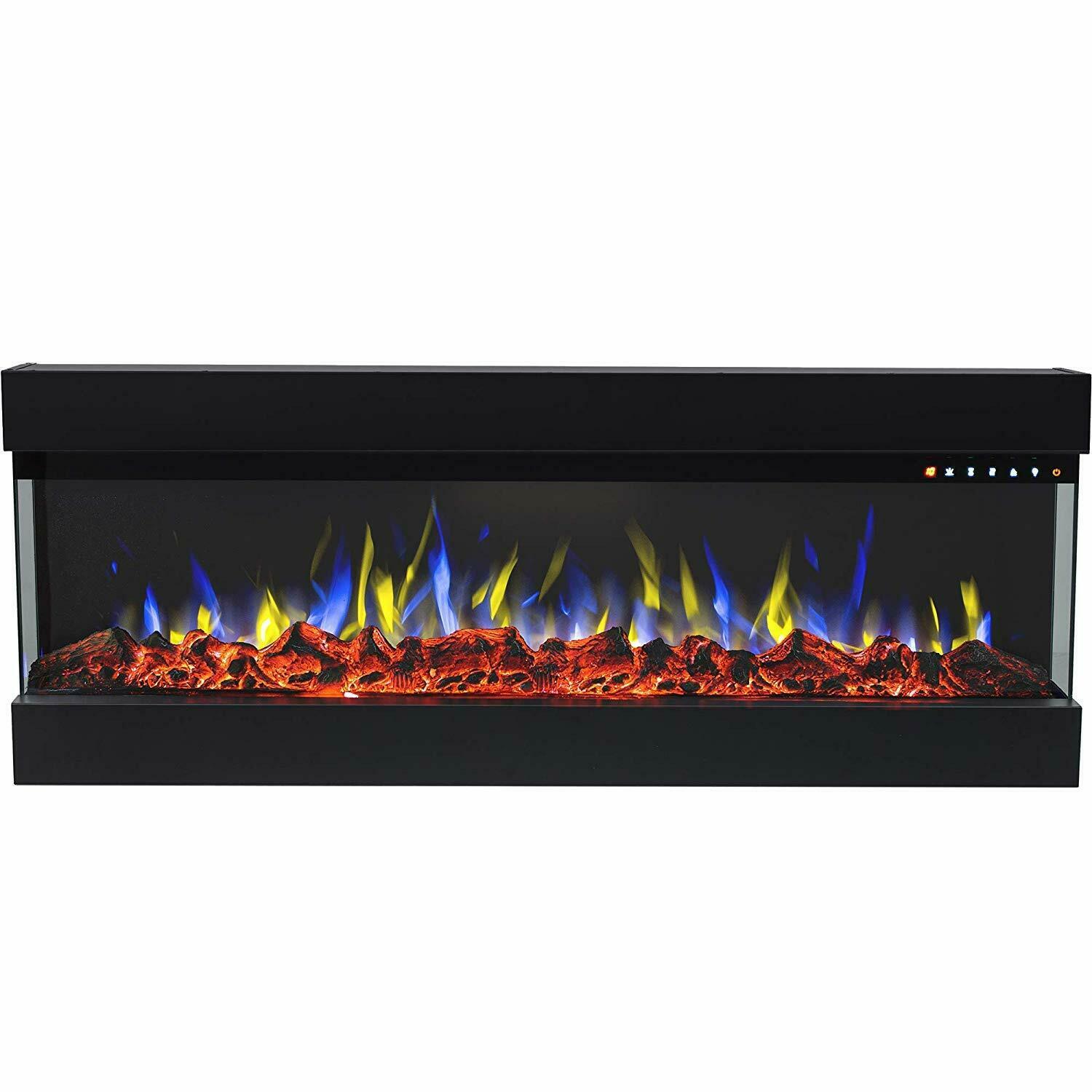 New Regal Flame Spectrum Modern Linear Electric 3 Sided Wall Mounted Fireplace - Fresh Stock Dated December 2025