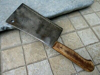 Vintage Handmade Old Meat Cleaver Butcher Carbon Steel Knife Tool Chef Chopper - Fresh Stock Dated December 2025