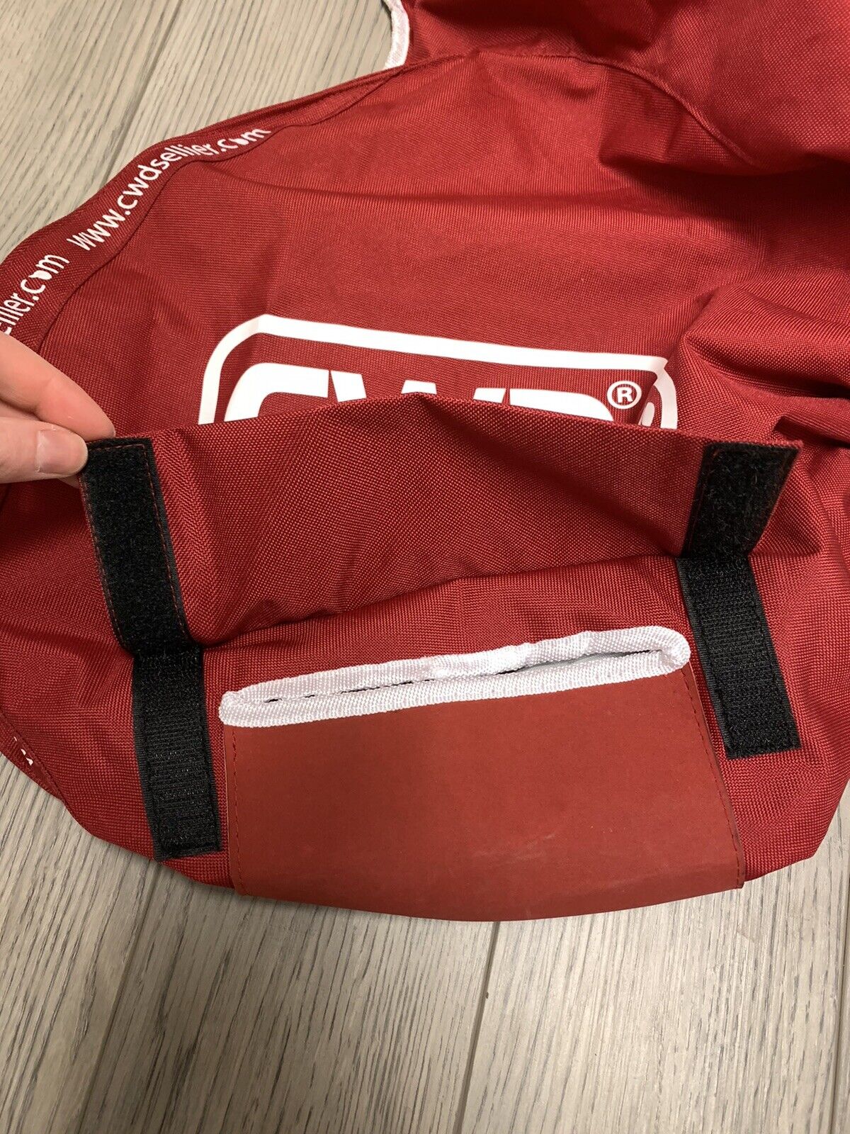 CWD saddle cover - small, red, fleece lined - Fresh Stock Dated December 2025