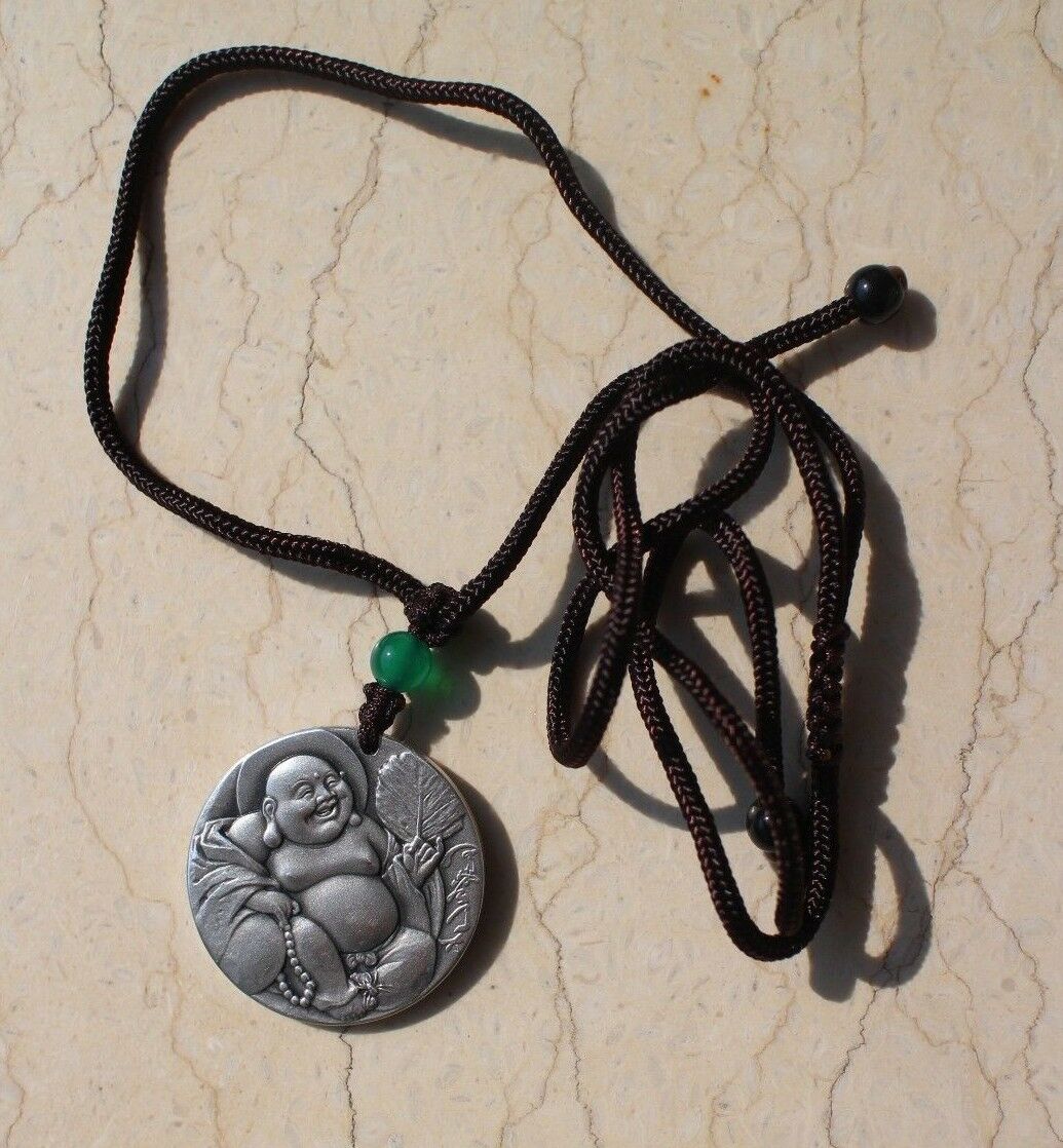 China 30mm Silver Medal/Pendant - Happy Buddha - Fresh Stock Dated February 2026
