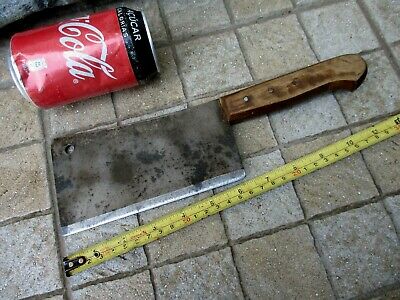 Vintage Handmade Old Meat Cleaver Butcher Carbon Steel Knife Tool Chef Chopper - Fresh Stock Dated December 2025
