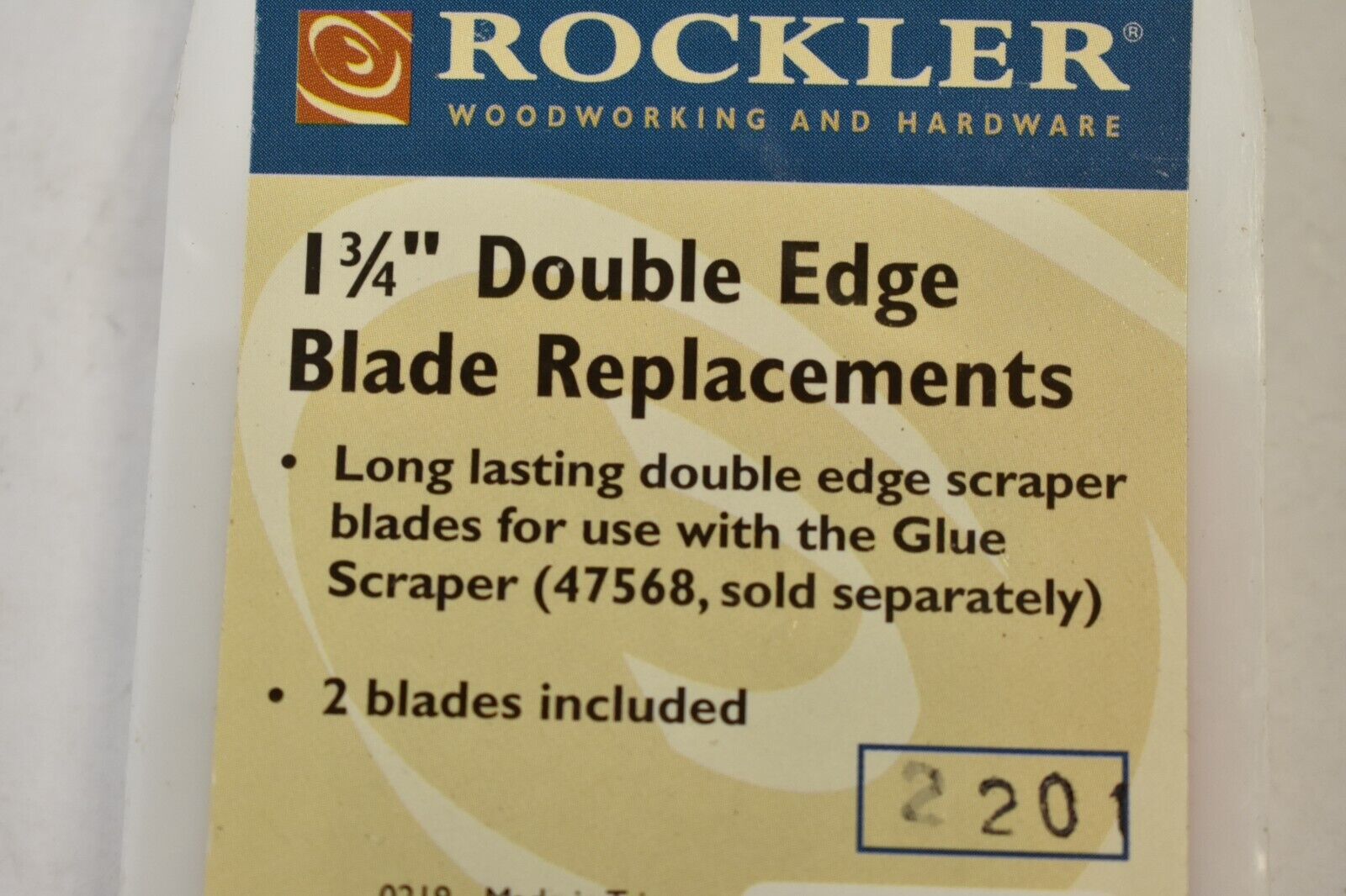 Lot of 4 Blades Rockler Double Edge Scraper Replacement Blades 1-3/4