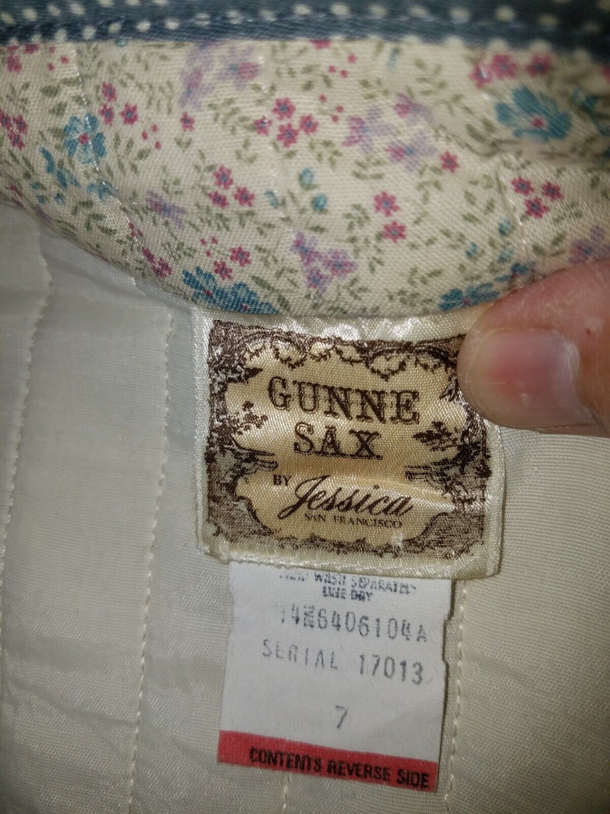 GUNNE SAX VINTAGE SKIRT AND QUILTED JACKET WITH BLOUSE - Fresh Stock Dated March 2026