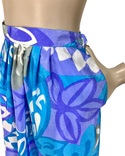 Vintage 60's/70's Malia Colorful Abstract Floral Brocade Maxi Skirt Plus Size 16 - Fresh Stock Dated March 2026