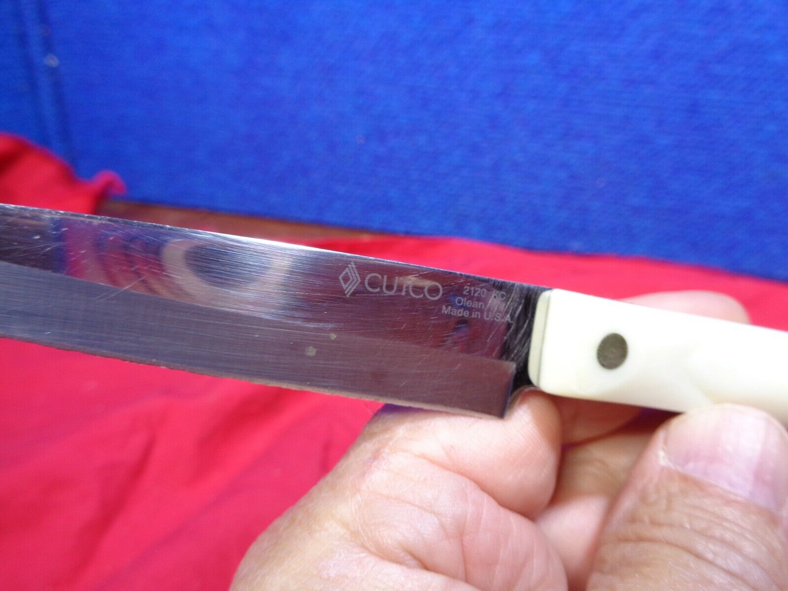 Cutco Knife 2120KC Pearl White Handle #4 - Fresh Stock Dated December 2025