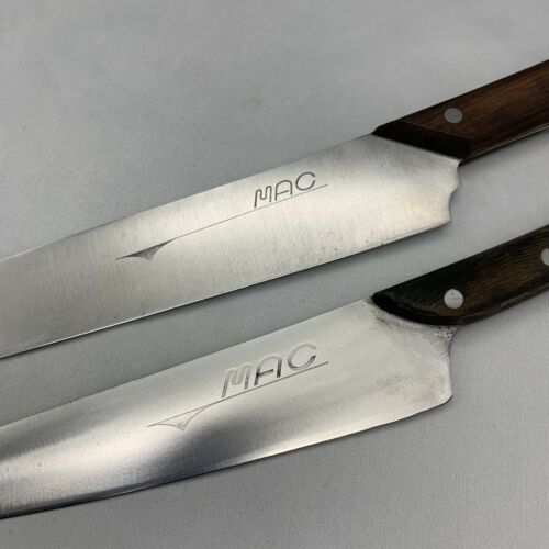 Damaged Lot of Two Japanese Chef's Kitchen Knives  MAC From Japan ST447 - Fresh Stock Dated December 2025