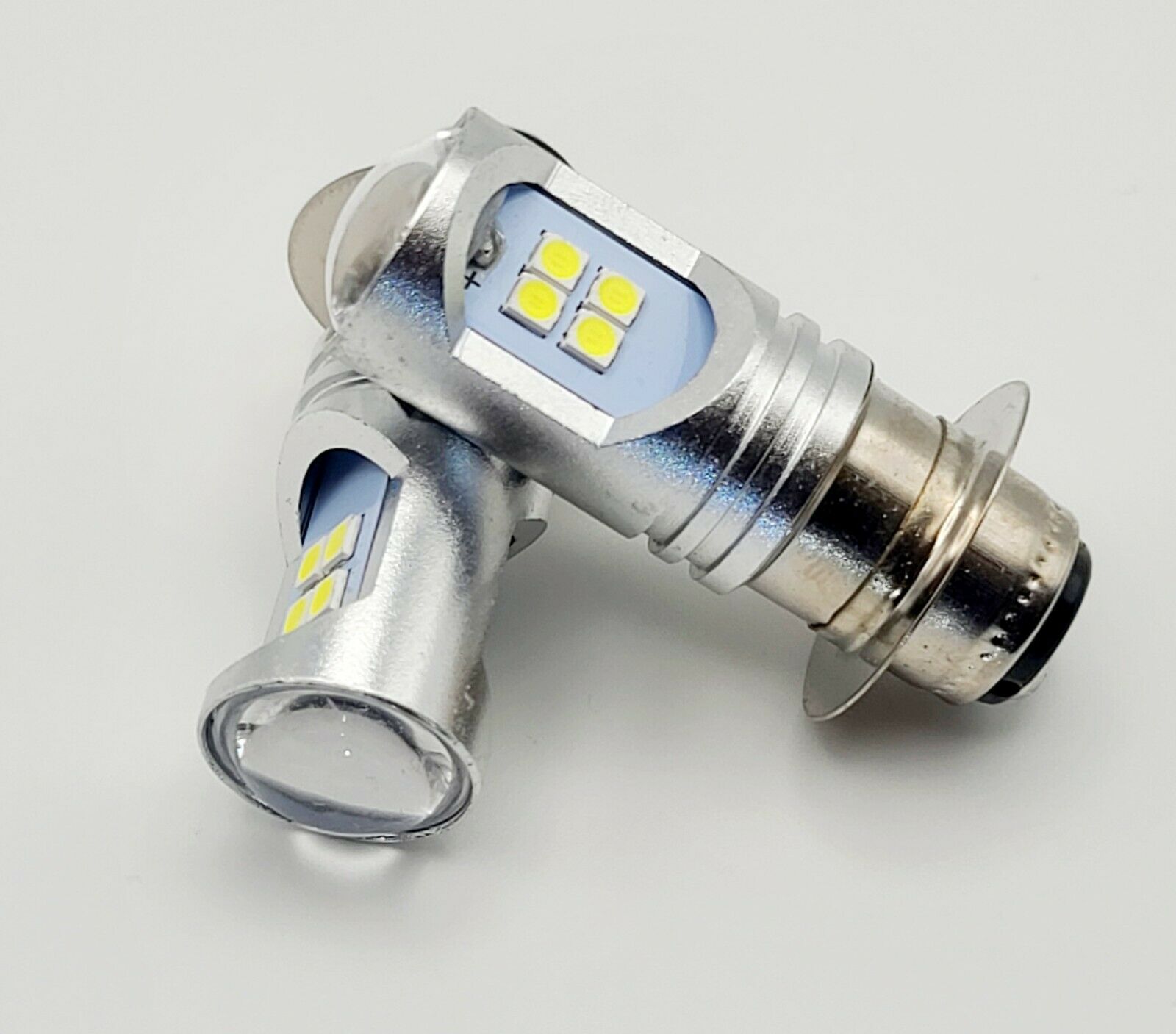 2 Supr Brite LED headlight bulbs Honda 04-17 CRF250X 05-20 CRF450X 85-86 ATC350x - Fresh Stock Dated February 2026