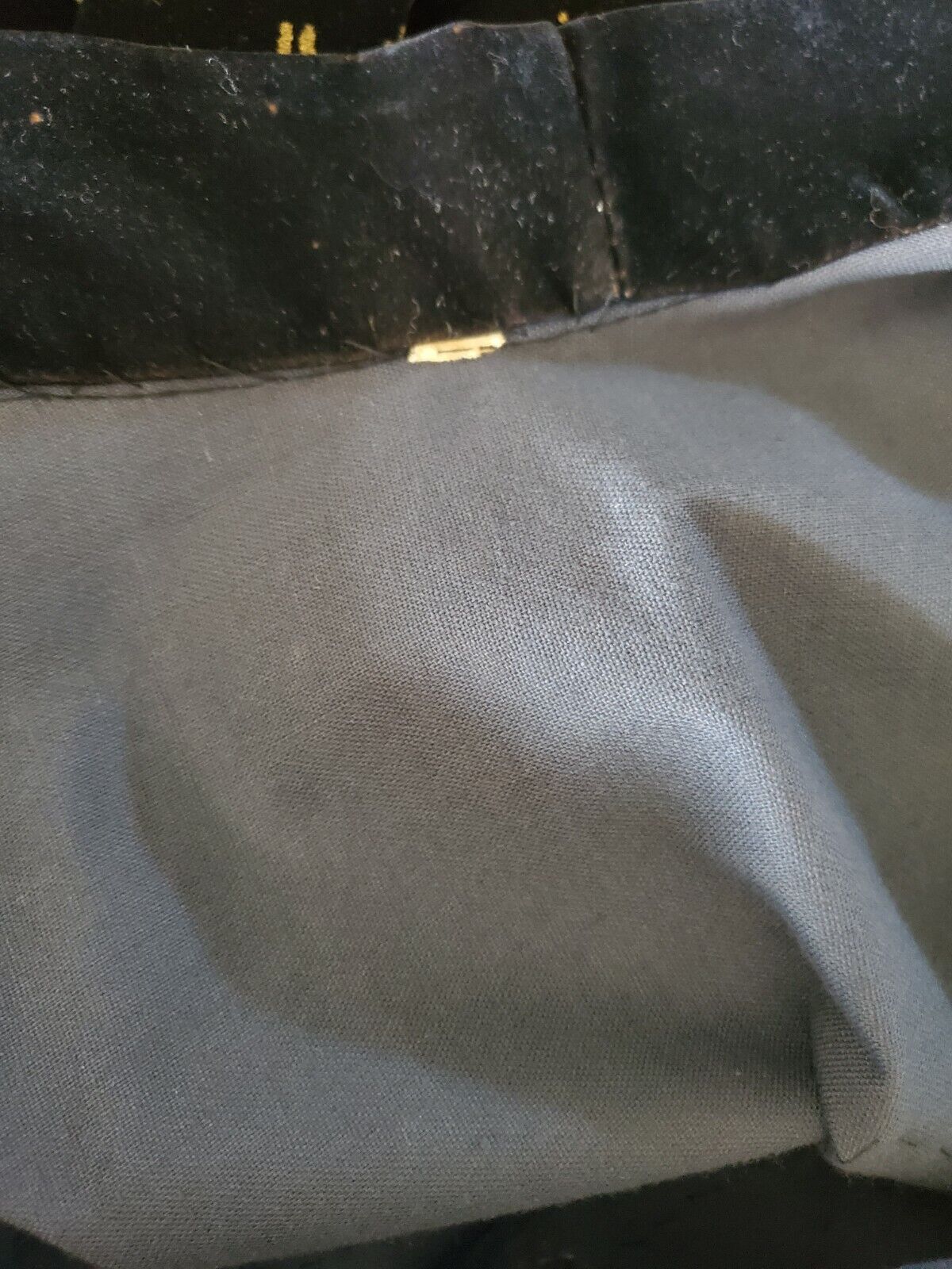 VTG 40'S BLACK FLOCK GOLD FLORAL HAND PAINTED SEQUINS PARTY FULL CIRCLE SKIRT M - Fresh Stock Dated March 2026