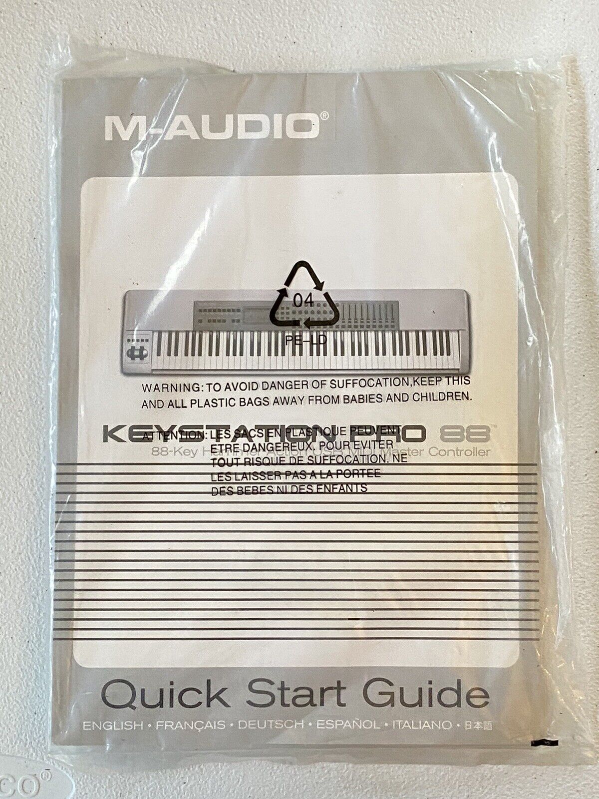 M Audio Keystation Pro 88 Keyboard Key Hammer Action USB MIDI Master Controller - Fresh Stock Dated February 2026
