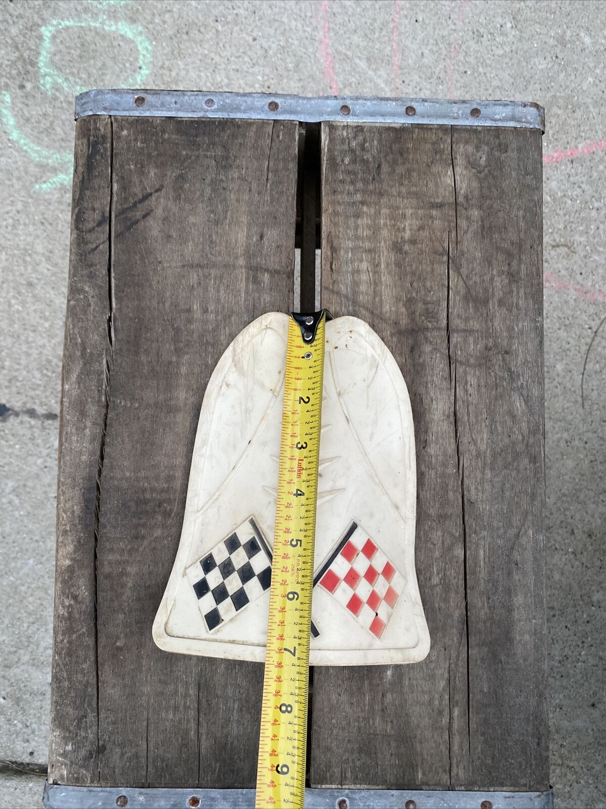 Vintage Bicycle Mud Flap Checkered Flags Racer Bike Moto Schwinn AMF - Fresh Stock Dated February 2026