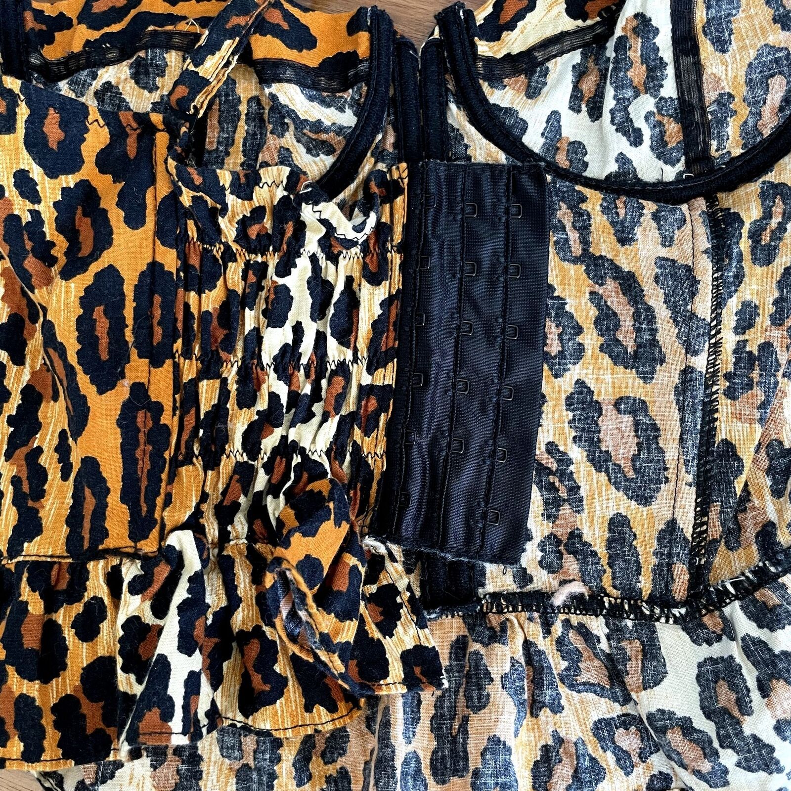 Vintage 1989 Patrick Kelly Cheetah Leopard Bustier Top & Skirt Set - Fresh Stock Dated March 2026