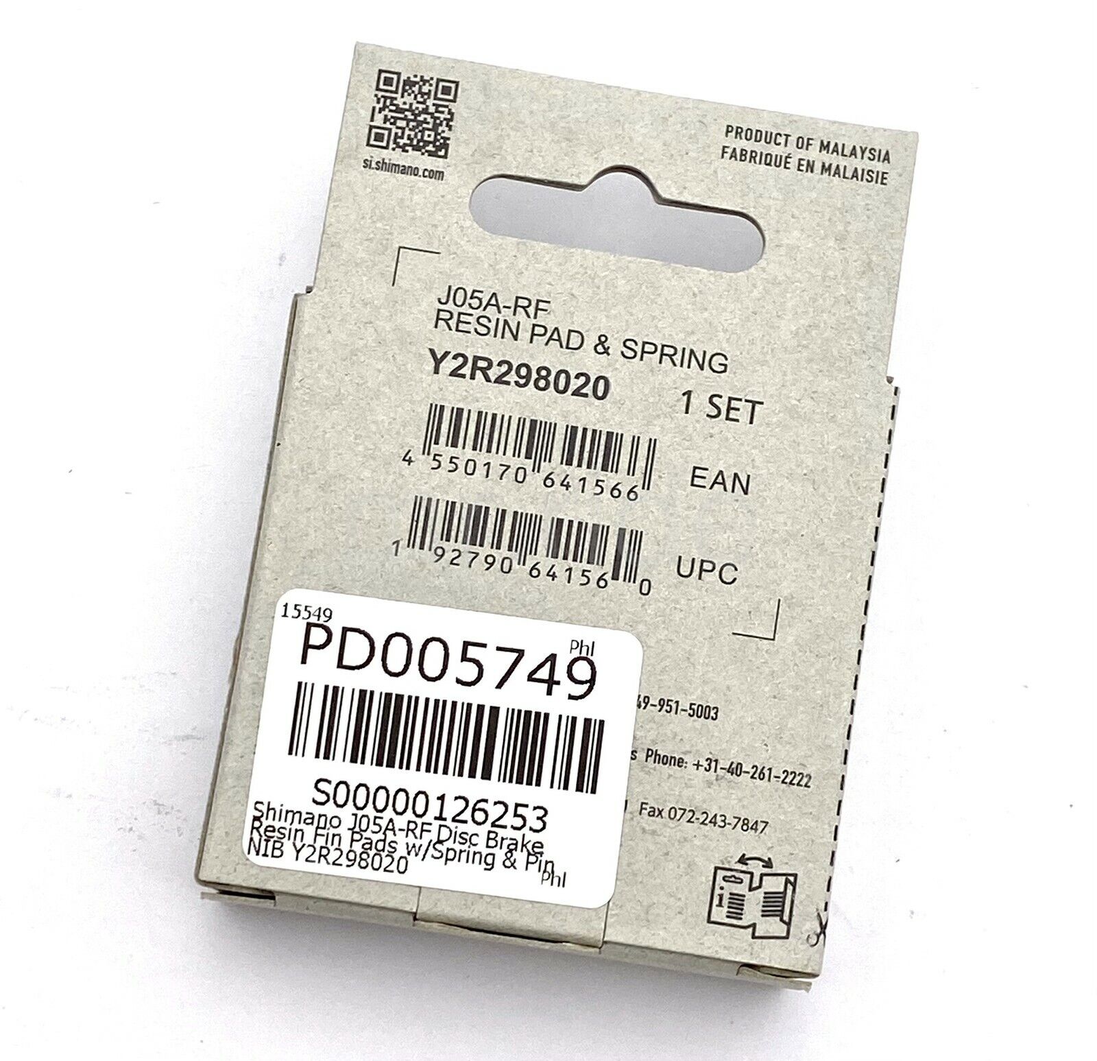 Shimano J05A Resin Disc Brake Pads For XTR/XT/SLX/DEORE/ALFINE MTB Mountain Bike - Fresh Stock Dated February 2026