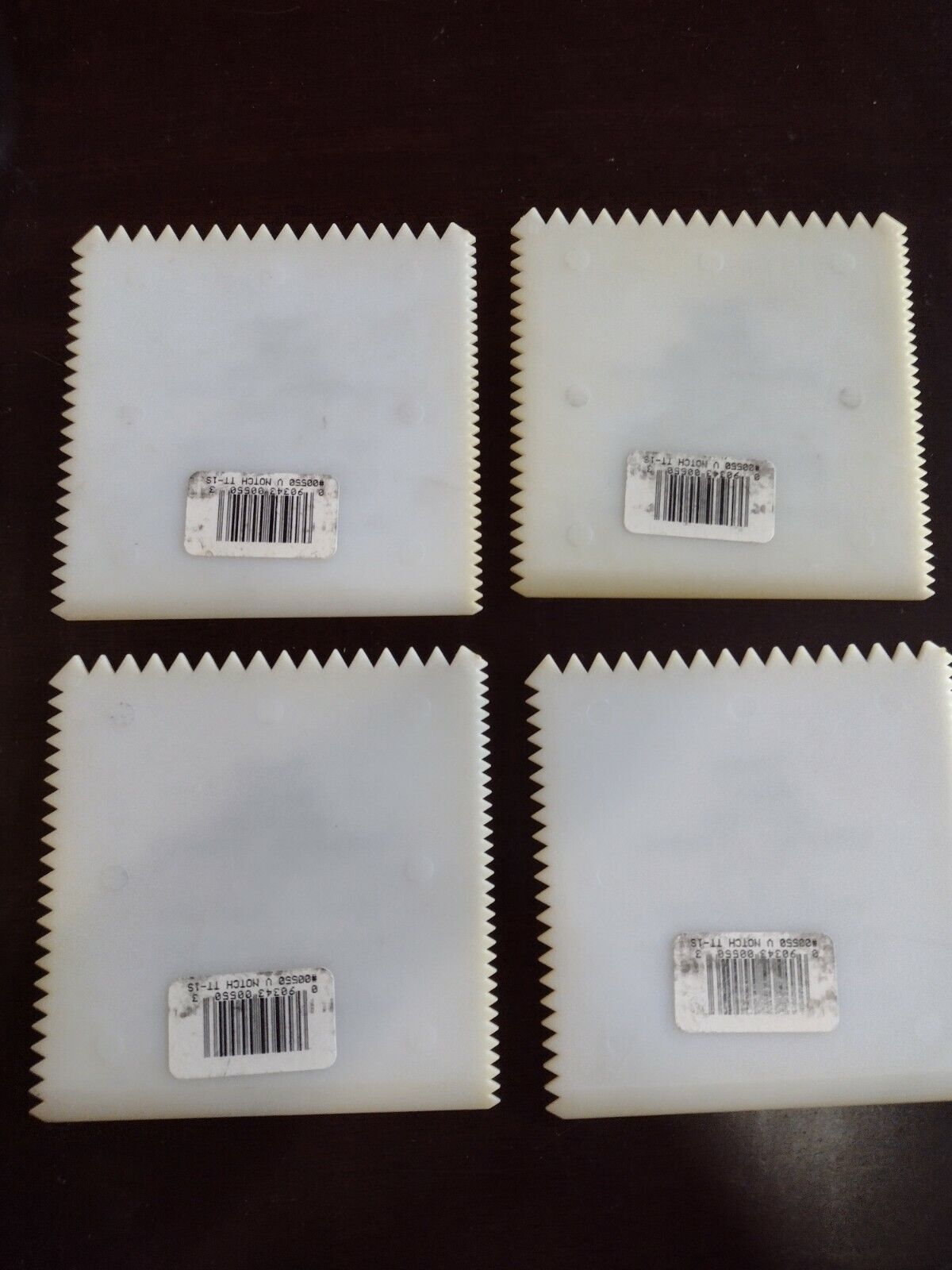 V-NOTCHED tapered straight edge ADHESIVE SPREADERS 1/8