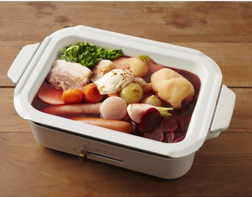 BRUNO Compact Hot Plate (white) 2 plates set from Japan AC100V BOE021-WH - Fresh Stock Dated February 2026