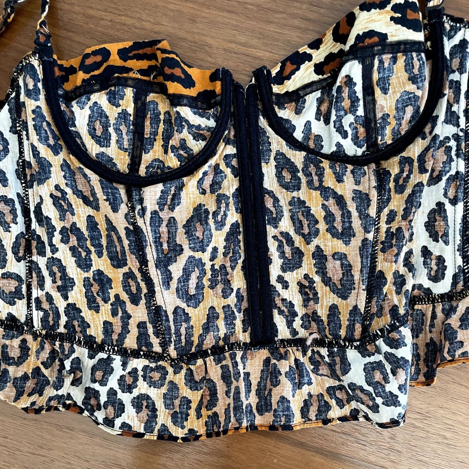 Vintage 1989 Patrick Kelly Cheetah Leopard Bustier Top & Skirt Set - Fresh Stock Dated March 2026