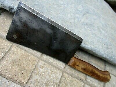 Vintage Handmade Old Meat Cleaver Butcher Carbon Steel Knife Tool Chef Chopper - Fresh Stock Dated December 2025