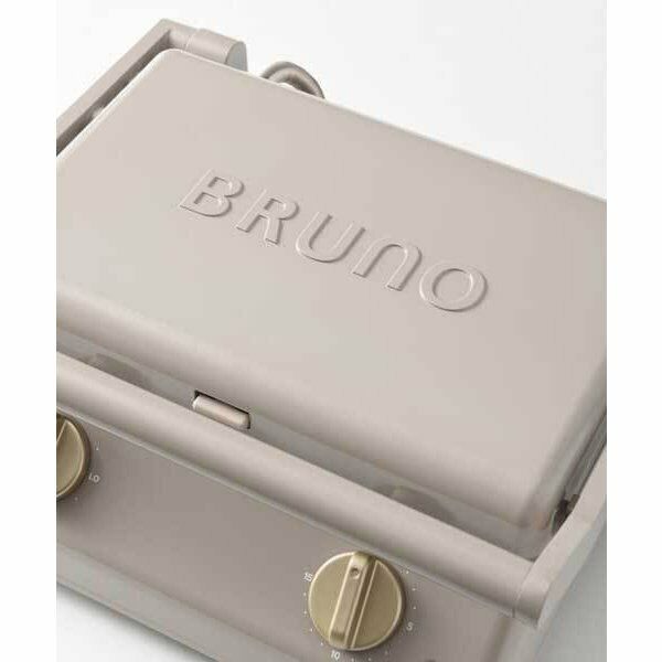BRUNO BOE084-Greige Grill Sandwich Maker Double Bread NEW from JAPAN - Fresh Stock Dated February 2026