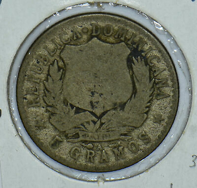 Dominican Republic 1897 Silver 20 Centavos 291082 combine shipping - Fresh Stock Dated December 2025