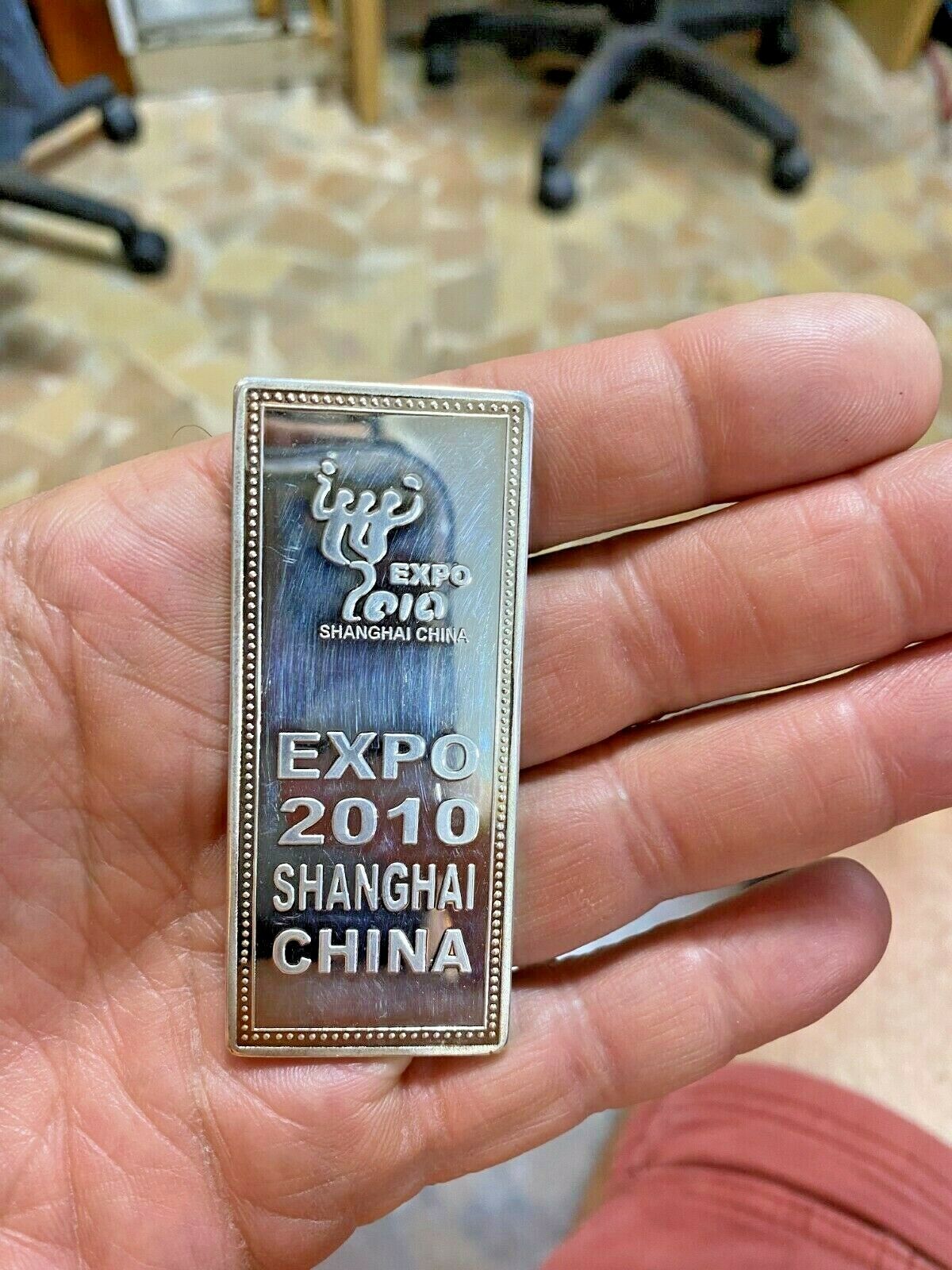 2010 WORLD EXPO SHANGHAI CHINA BAR  COIN - Fresh Stock Dated February 2026