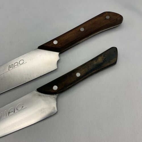 Damaged Lot of Two Japanese Chef's Kitchen Knives  MAC From Japan ST447 - Fresh Stock Dated December 2025