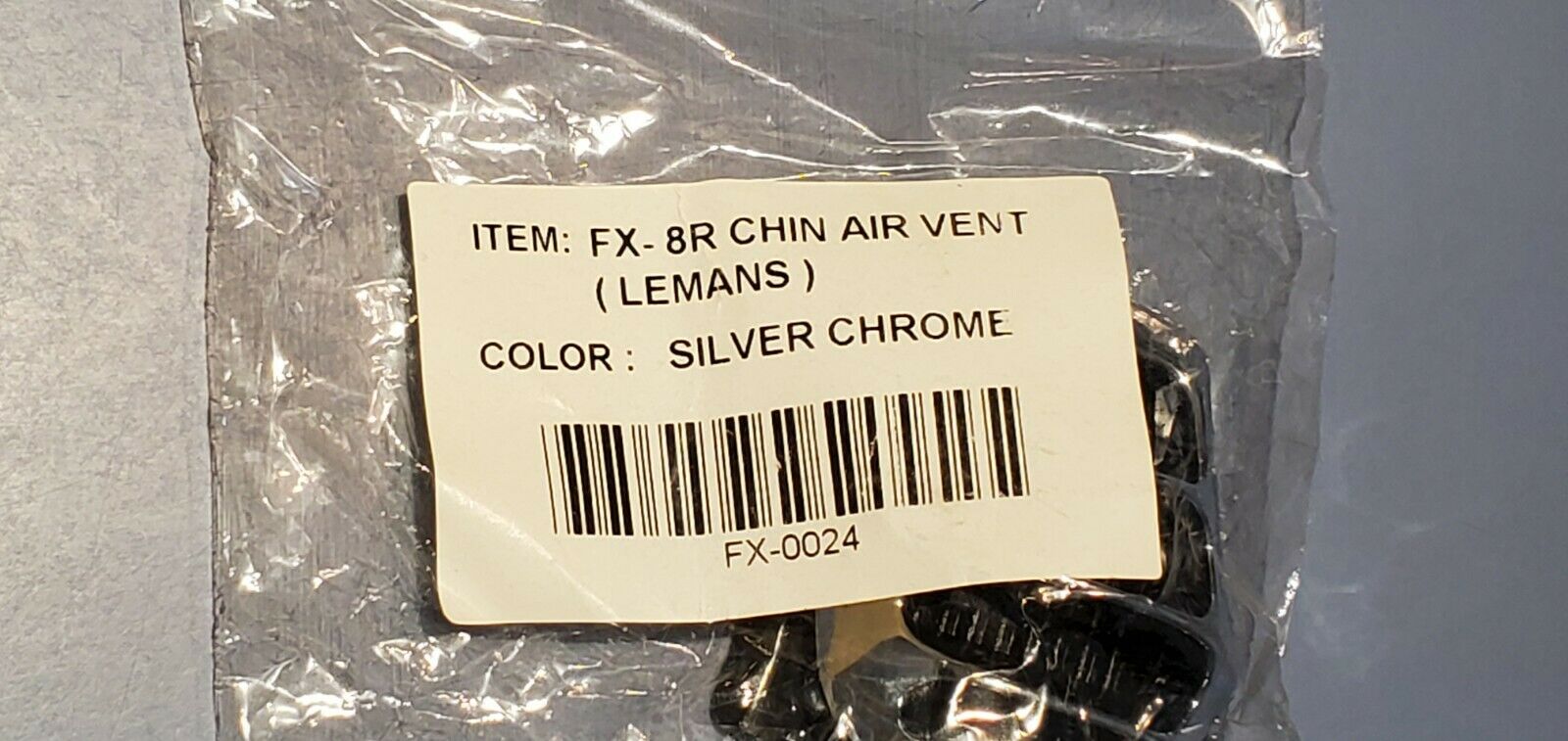 AFX FX-8R FX-8 FX-6R Motorcross Helmet Chin Vent (Chrome) - Fresh Stock Dated February 2026