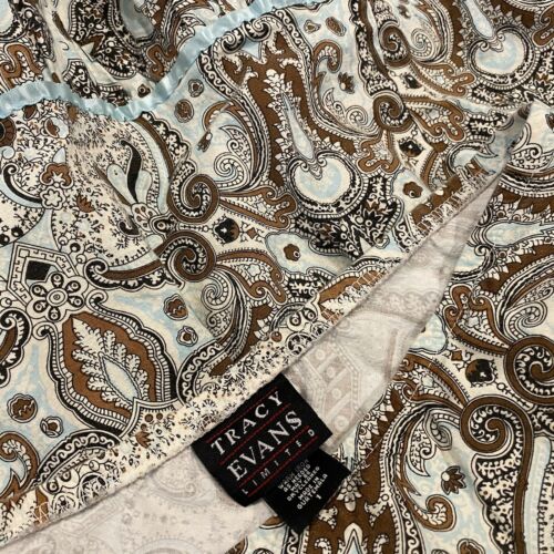 y2k fairycore skirt boho paisley brown & blue mid length size 1 small - Fresh Stock Dated February 2026