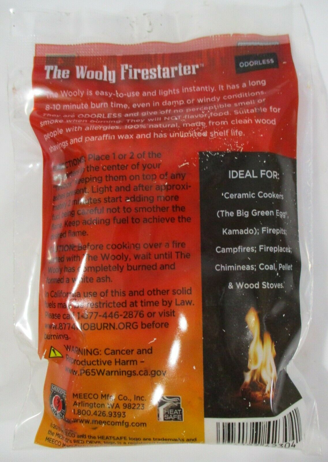 3 New Pks The Wooly Fire starter 12 Pieces Total Charcoal Grill Fireplace Stove - Fresh Stock Dated December 2025