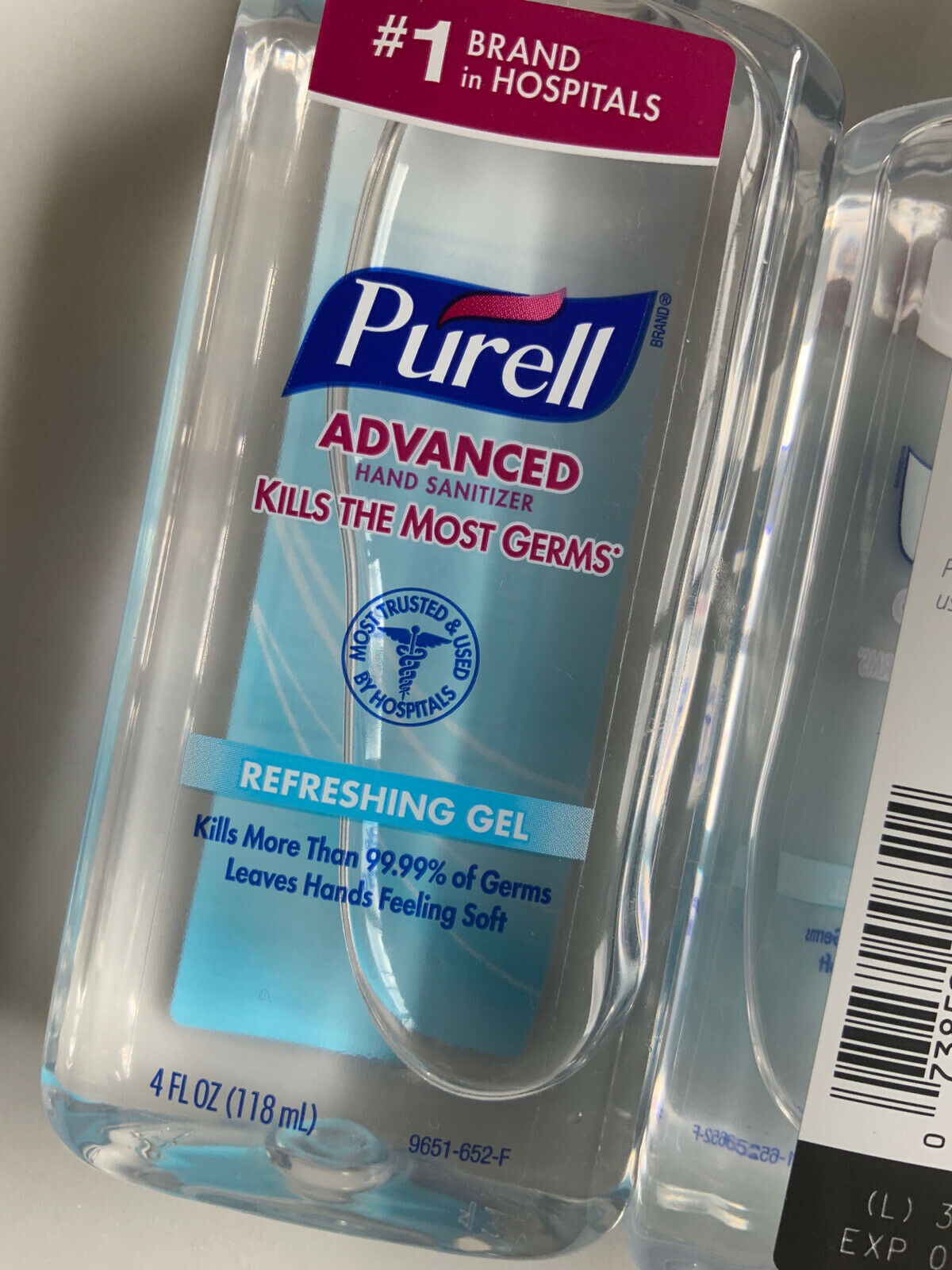 3 X Purell Advanced 4 oz Gel Instant Hand Sanitizer Bottle Expires 06/2023 - Fresh Stock Dated February 2026