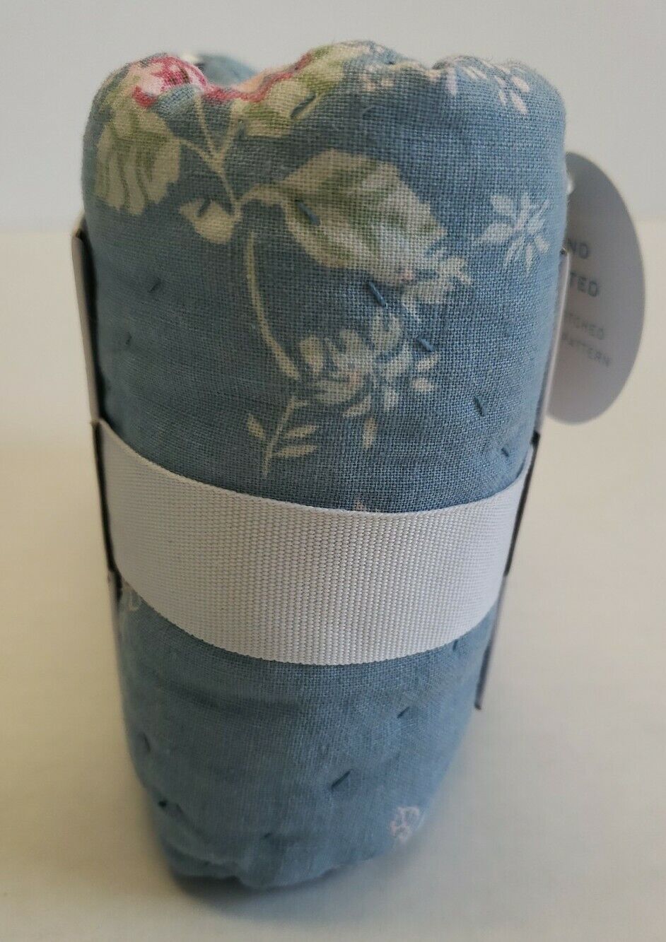 Simply Shabby Chic Lily Rose Blue Quilted Pillow Sham, Standard NEW - Fresh Stock Dated February 2026