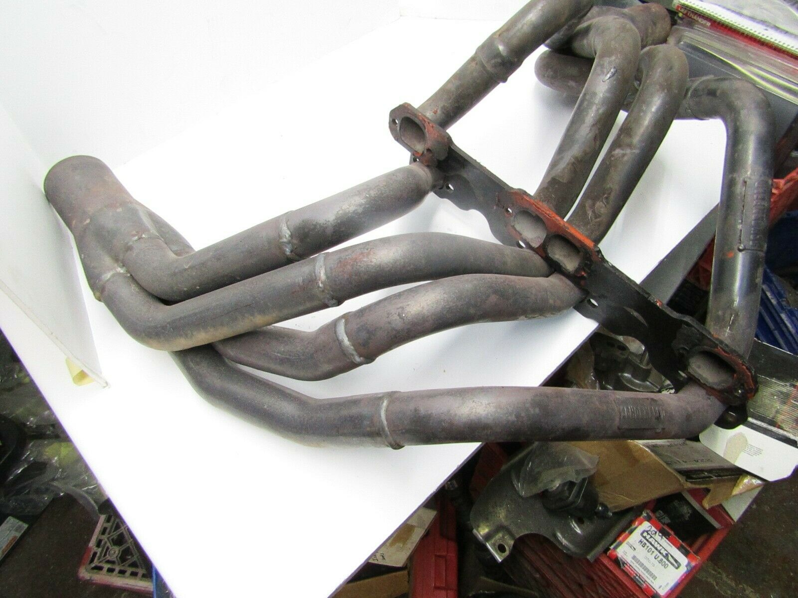 SCHOENFELD SB CHEVY CRATE HEADERS UMP IMCA WISSOTA USMTS DIRT MODIFIED SHAW - Fresh Stock Dated February 2026
