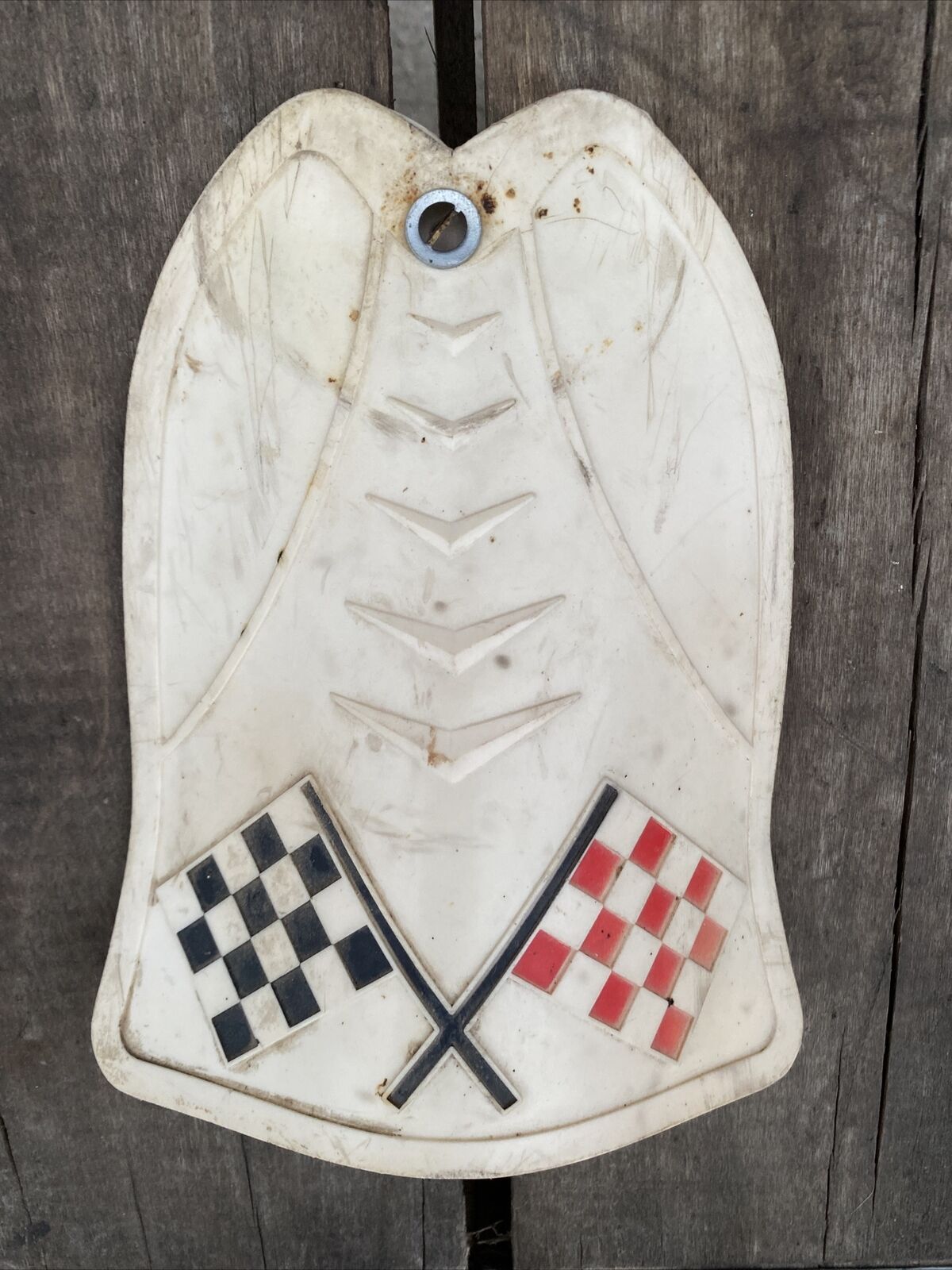 Vintage Bicycle Mud Flap Checkered Flags Racer Bike Moto Schwinn AMF - Fresh Stock Dated February 2026