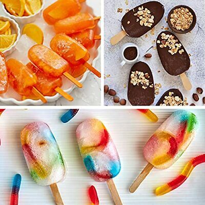 Popsicle Molds Silicone Ice Pop Molds 4 Cavities Homemade Ice Cream Bar Red - Fresh Stock Dated February 2026