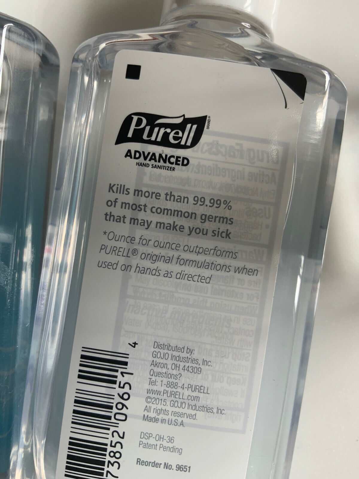 3 X Purell Advanced 4 oz Gel Instant Hand Sanitizer Bottle Expires 06/2023 - Fresh Stock Dated February 2026