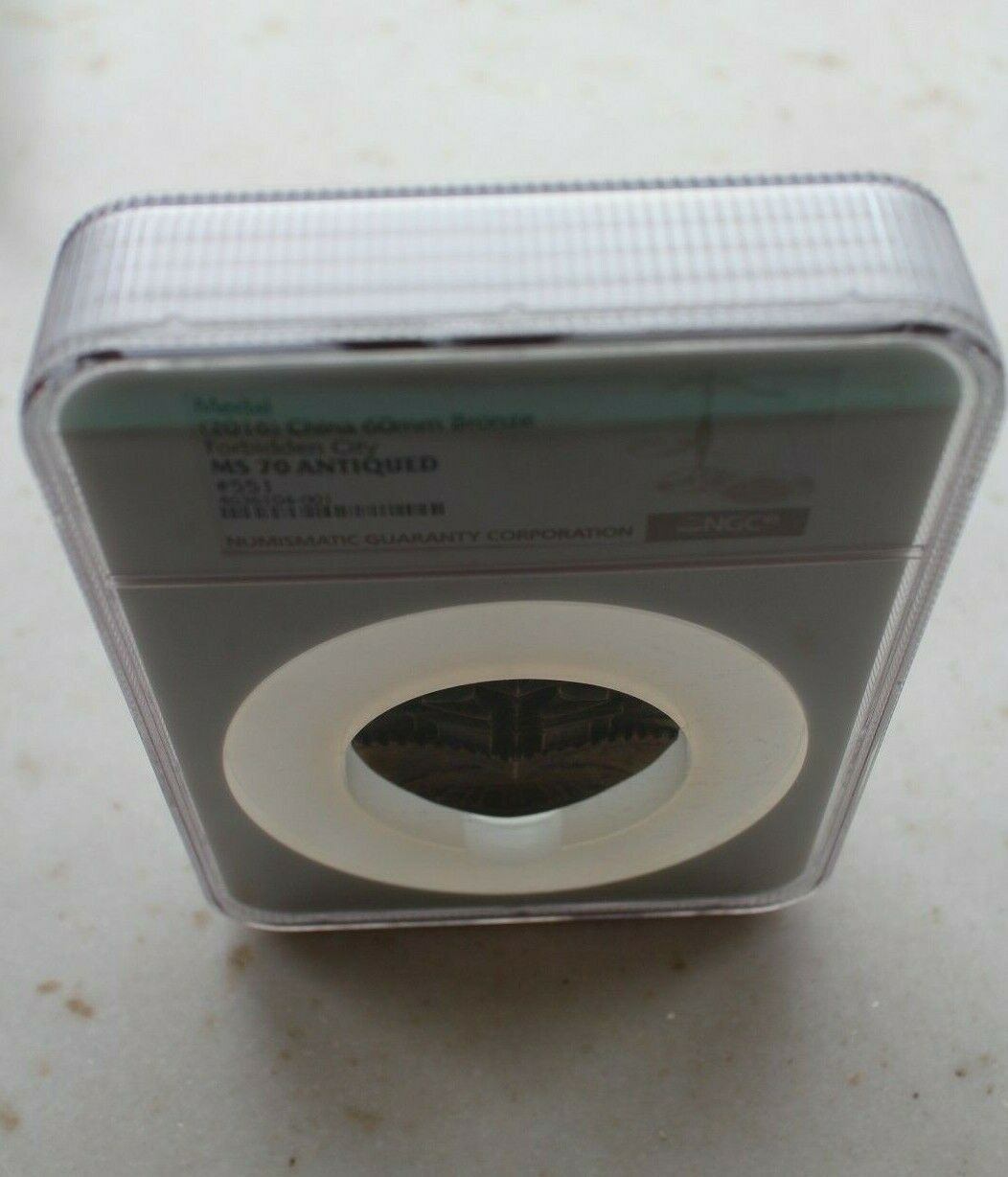 NGC MS70 Antiqued China 2016 60mm Bronze Medal - the Forbidden City - Fresh Stock Dated February 2026