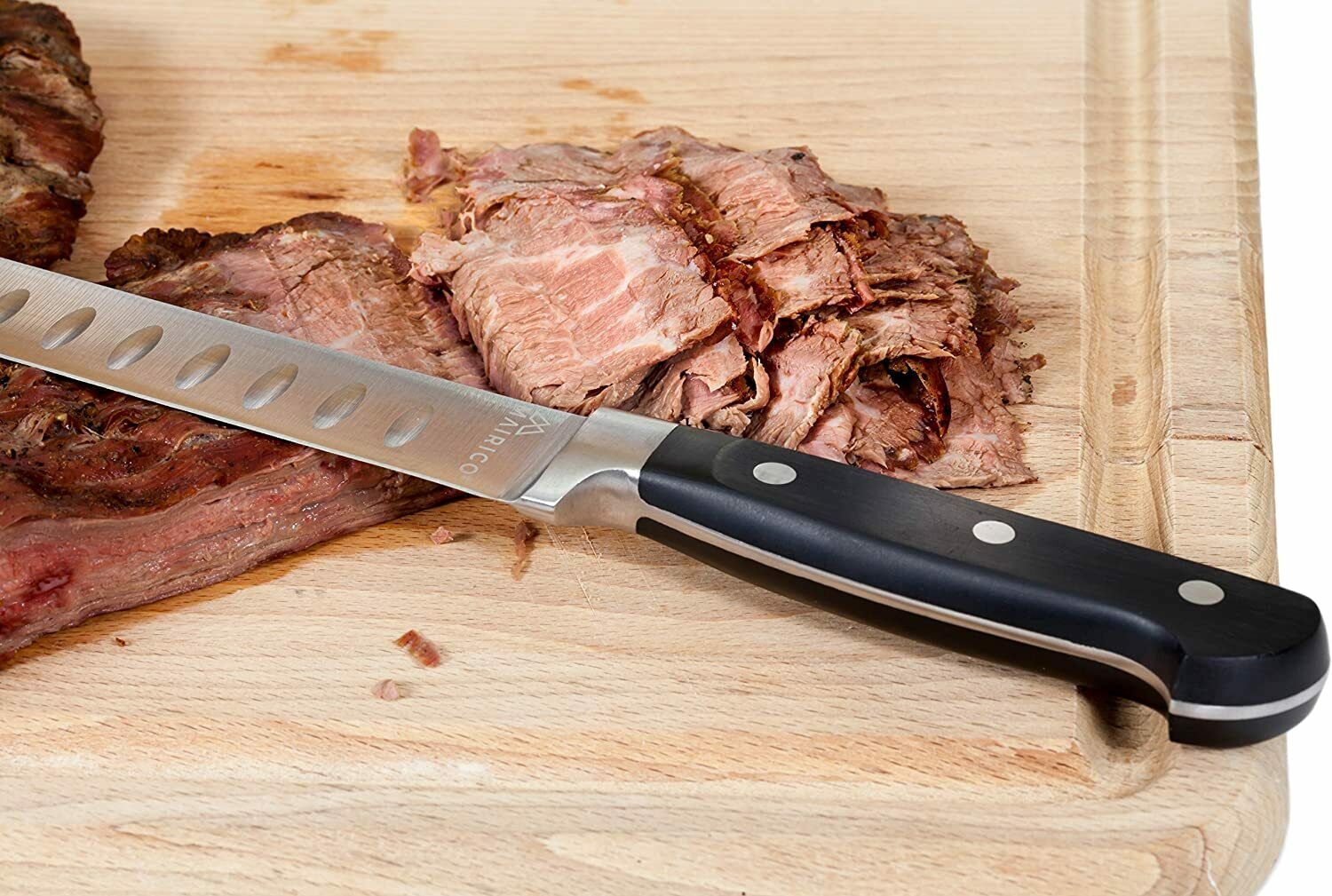 Brisket Knife Slicing Beef Bbq Carving Best Meat Slicer Long Smoked Salmon - Fresh Stock Dated December 2025
