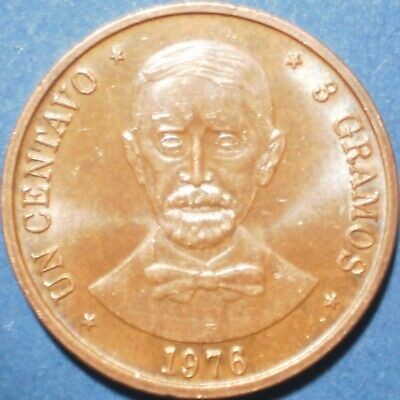 DOMINICAN REPUBLIC 1 CENTAVO 1976 Dominicana Dominikanische Dominicaine Dom Rep - Fresh Stock Dated February 2026