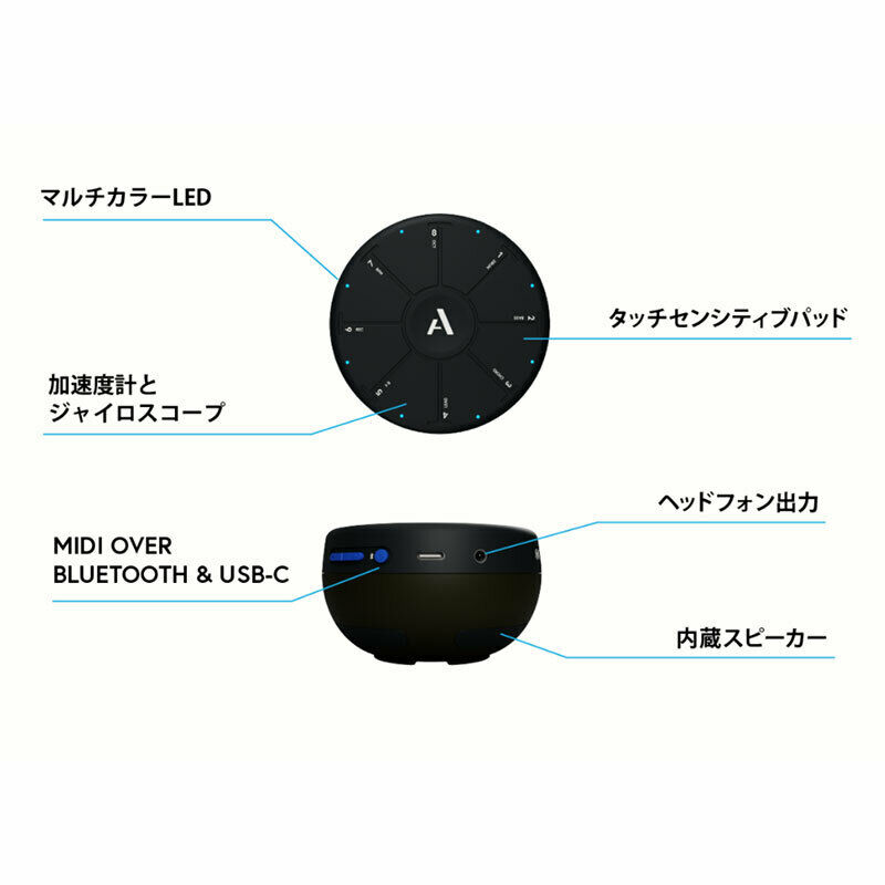 Artiphon ORBA AP 90000007 Synth Controller Bluetooth 5 USB-C w/Tracking# New - Fresh Stock Dated February 2026