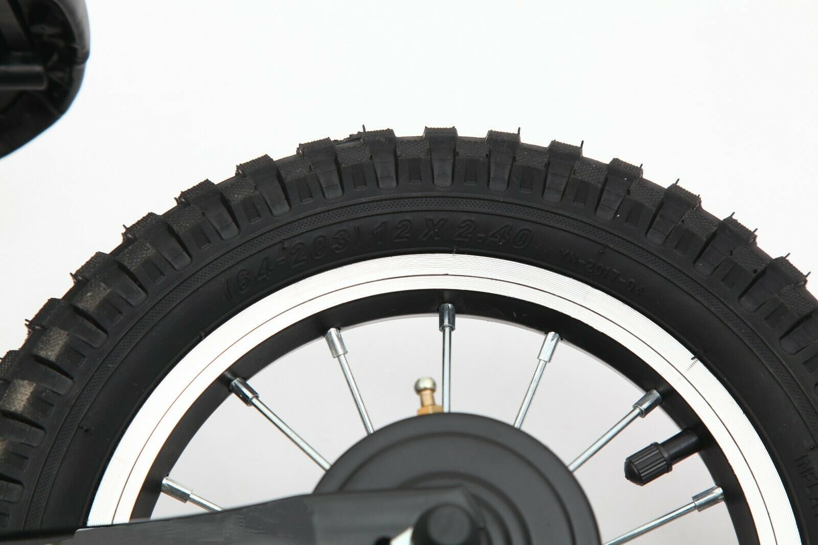 CDH 12x2.4 Inch Adjustable Balance Bike, Black for Ages 2 to 6 Years Old.11.88LB - Fresh Stock Dated February 2026