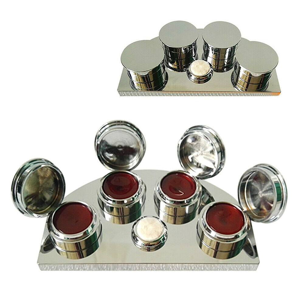 Oil Cup Stand for Professional Watchmakers Watch Repair Tool with 4 Containers - Fresh Stock Dated December 2025