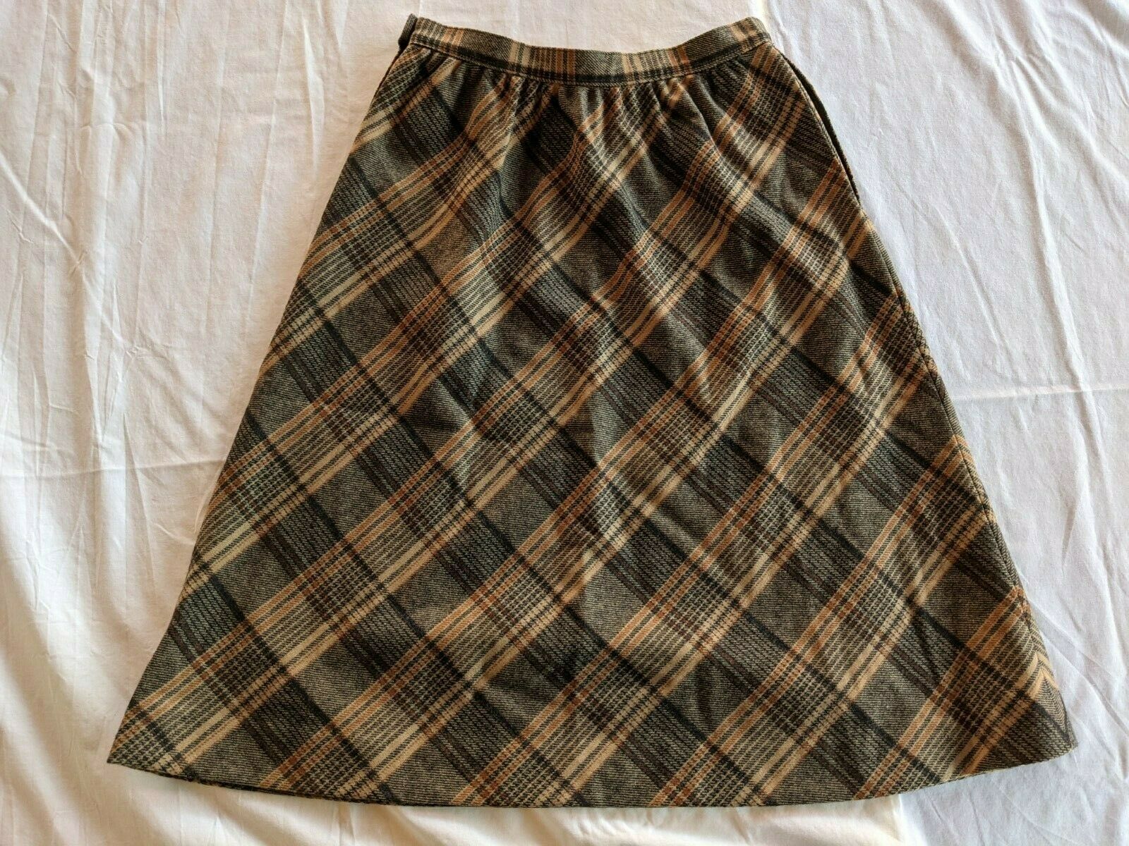 Vintage 1970s Plaid Skirt by Pendleton Mod Mad Men - Fresh Stock Dated February 2026
