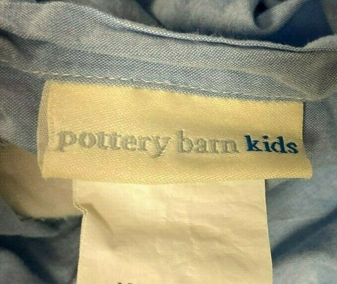 Pottery Barn Kids Blue Tow Truck Red Car Quilted Standard Pillow Sham - Fresh Stock Dated December 2025