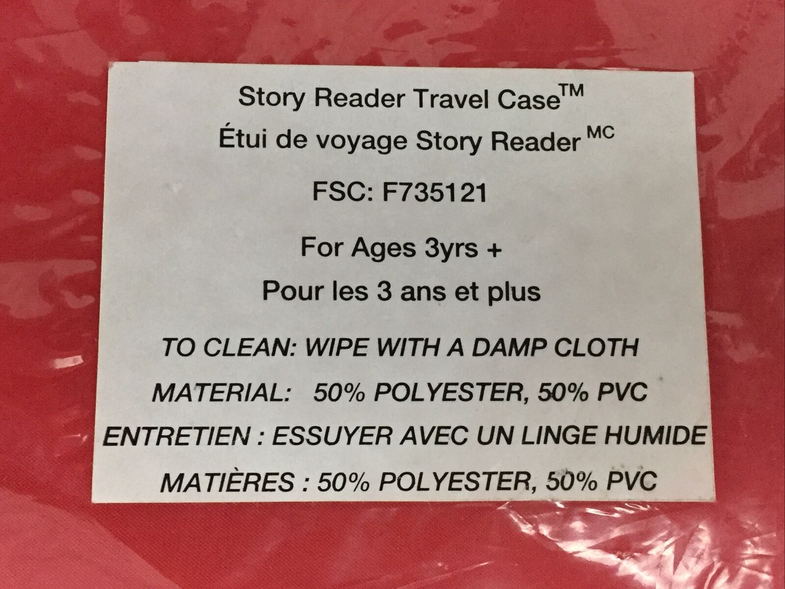 NEW Story Reader Travel Case Red Blue Handles Zipper Carry Tote Learning System - Fresh Stock Dated February 2026