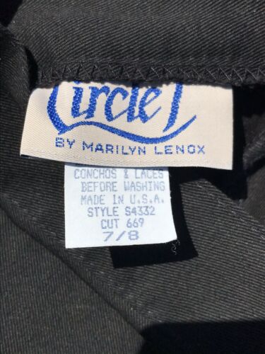 Vintage Western Wear Skirt Circle T Marilyn Lenox Conchos Tassels Rodeo Cowgirl - Fresh Stock Dated February 2026