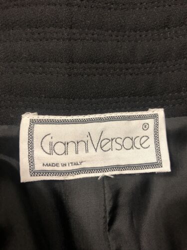 Vintage 1980’s GIANNI VERSACE Black Super High Waisted Skirt Fabulous! - Fresh Stock Dated February 2026