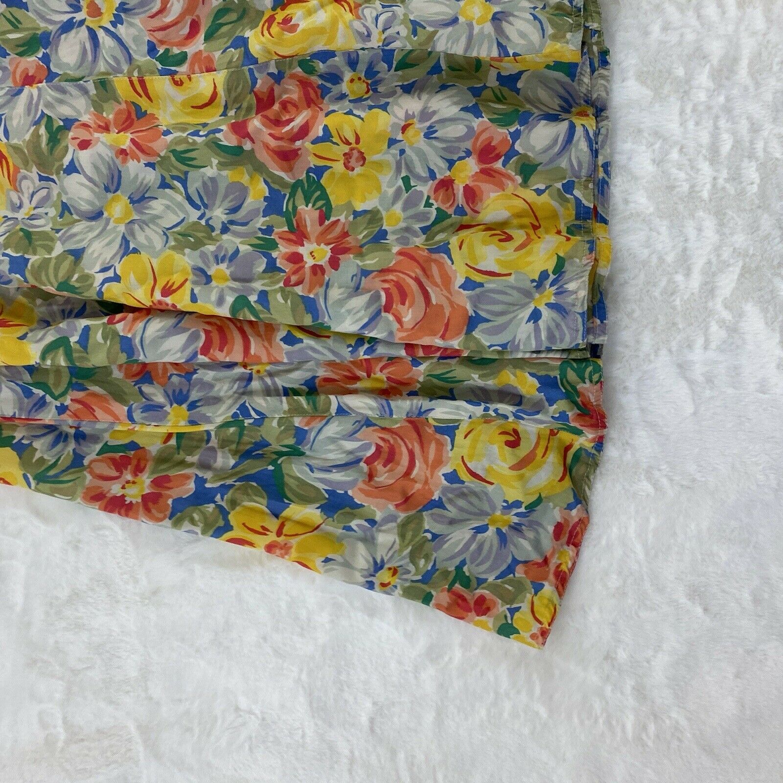 Vintage 80's Liz Sport Skirt Size 10 Button Down Floral Print Trumpet - Fresh Stock Dated March 2026