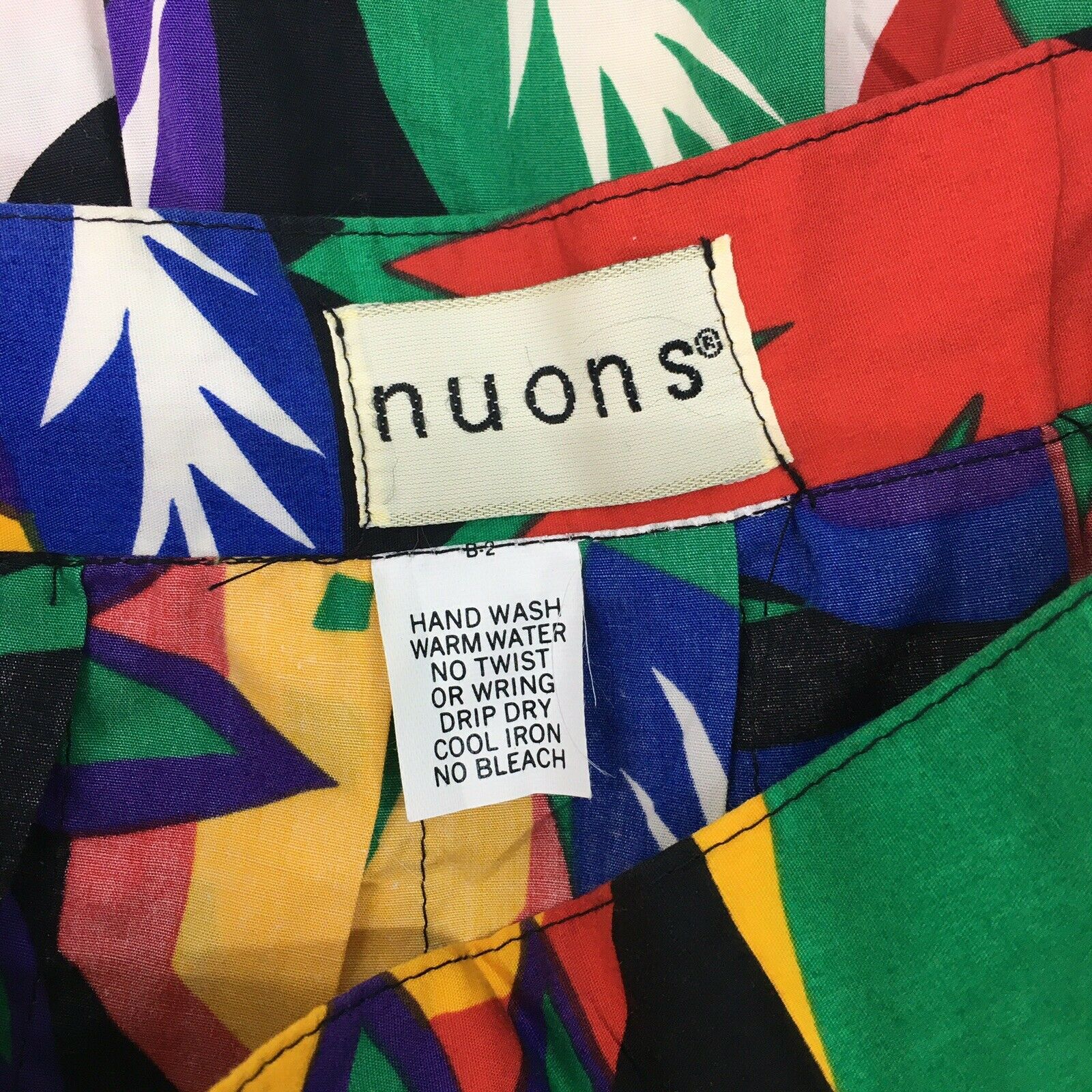 VTG 90s Nuons Multicolored Graphic Fruit Print Pleated Midi Skirt Womens - Fresh Stock Dated March 2026