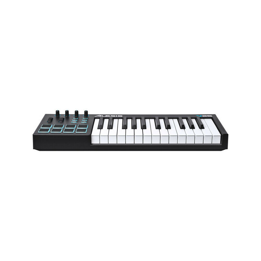 Alesis V25 | 25-Key USB MIDI Keyboard & Drum Pad Controller + 4-Port USB 2.0 Hu - Fresh Stock Dated February 2026