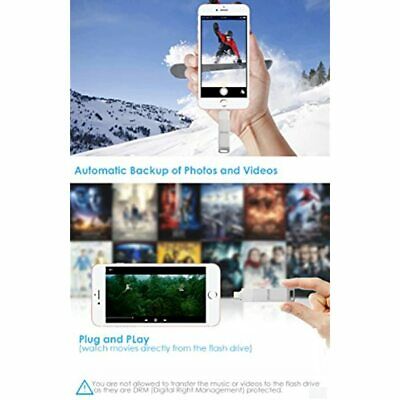 IDiskk Photo Stick 128GB USB Flash Drive IPhone 11 Pro X XR XS MAX 6/7/8 Plus ID - Fresh Stock Dated February 2026