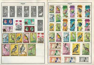 Burundi Stamp Collection 24 Harris Pages to 1986, Nice Lot of Topicals, JFZ - Fresh Stock Dated March 2026